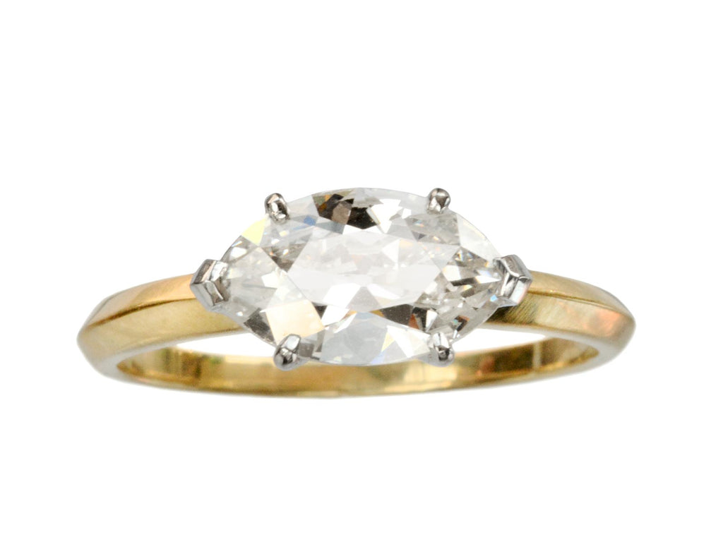  EB 1.29ct Moval Diamond Ring (on white background)