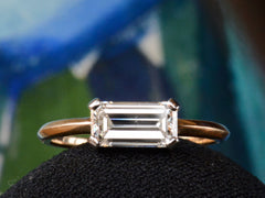 EB East-West 1.33ct Emerald Cut Diamond Engagement Ring
