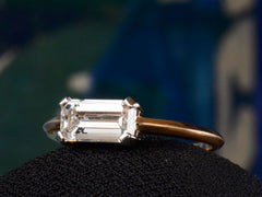 EB East-West 1.33ct Emerald Cut Diamond Engagement Ring
