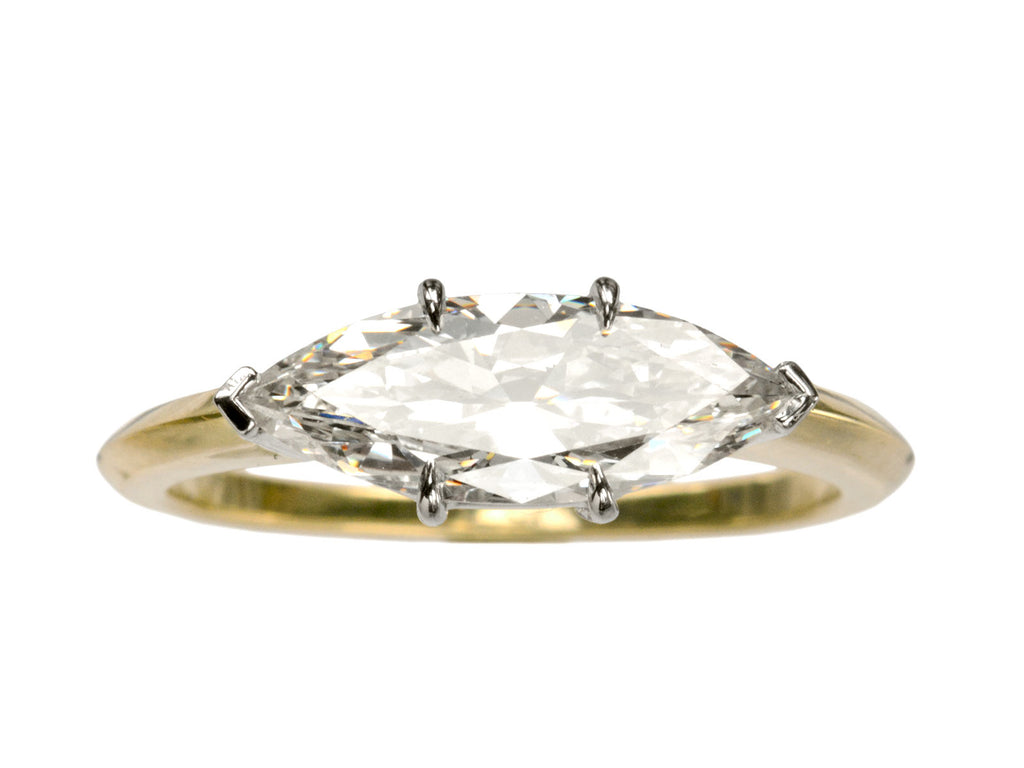 EB 1.35ct Marquise Diamond Ring (on white background)