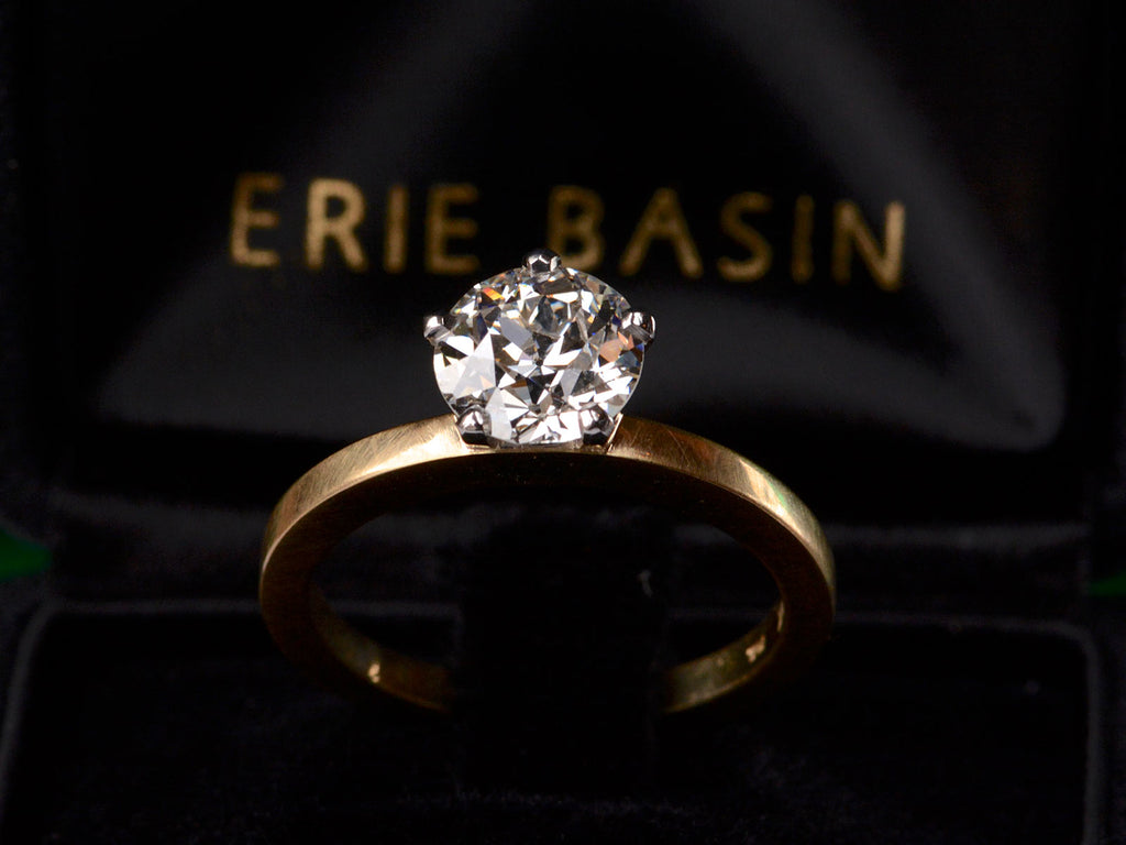 EB Five Prong 1.47ct Old Cut Diamond Engagement Ring