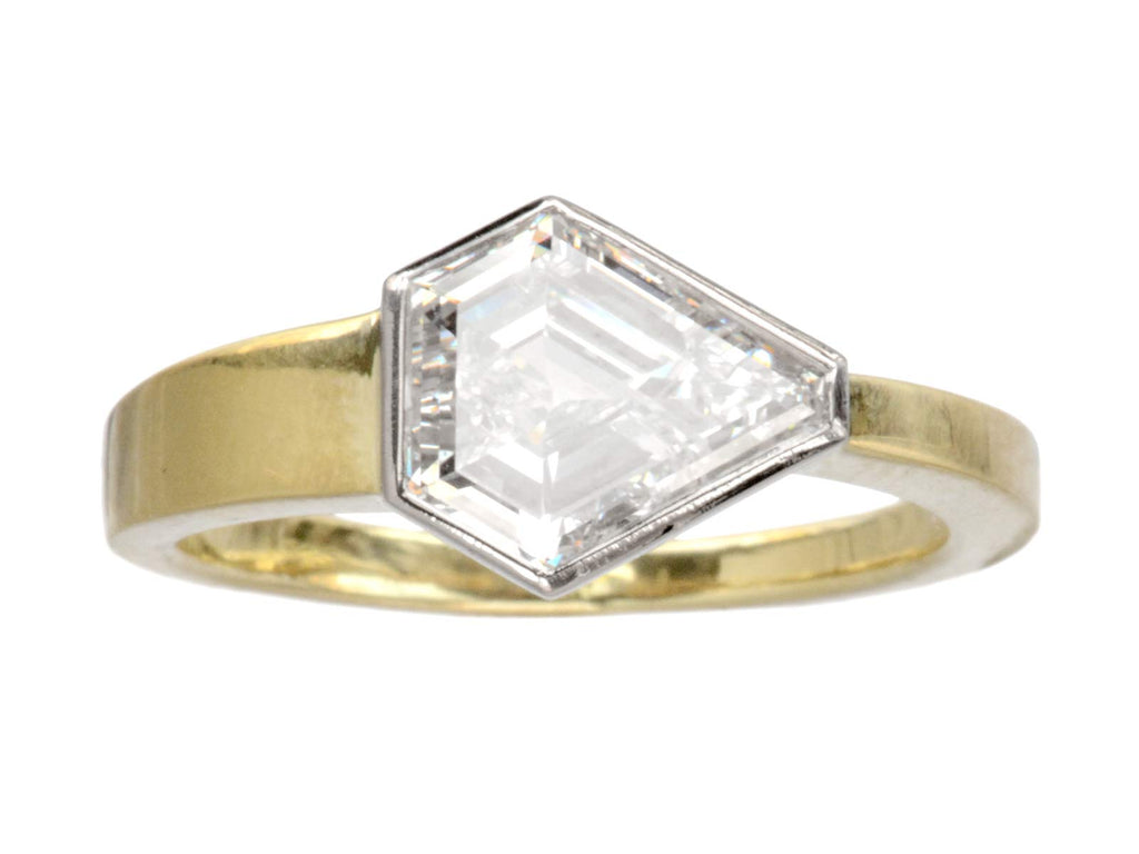EB 1.50ct Shield Ring (on white background)