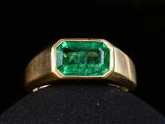 EB Emerald Signet Ring