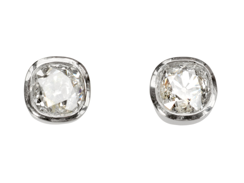 EB 1.77ctw Old Mine Studs (on white background)