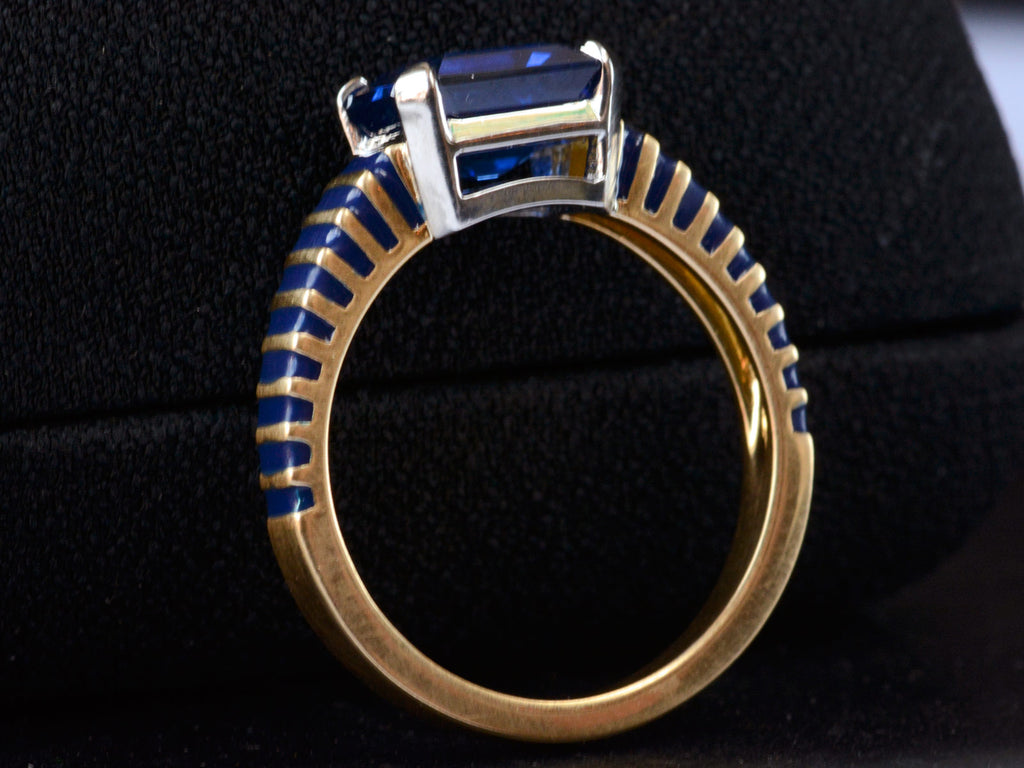 Eb Ring EB Sapphire & Enamel Ring – Erie Basin