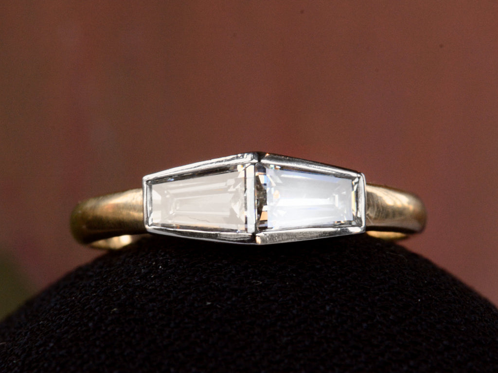 EB Step Cut Diamond Engagement Ring