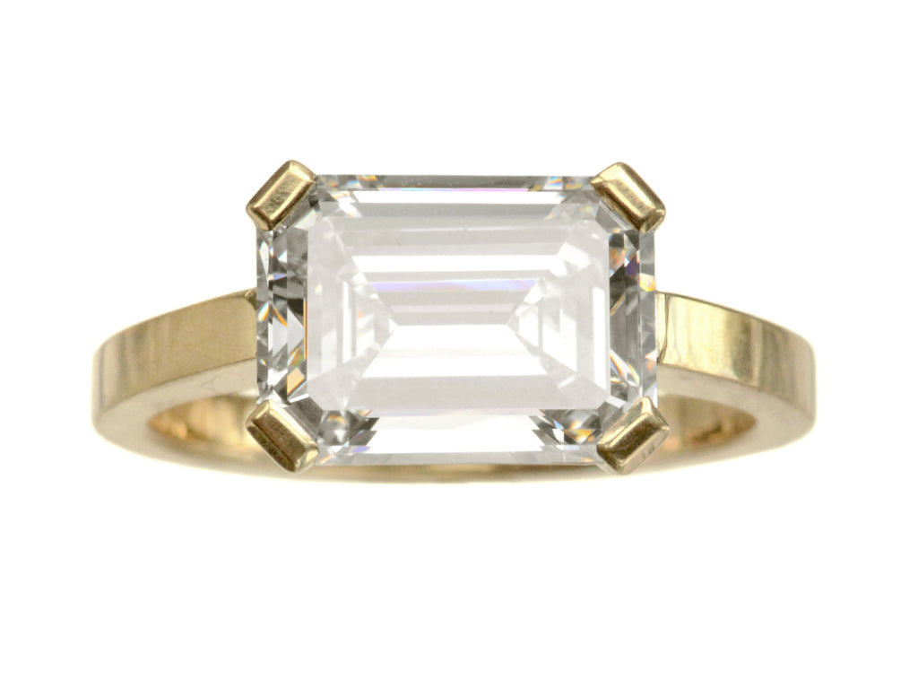 EB 3.15ct Emerald Cut Ring (on white background)