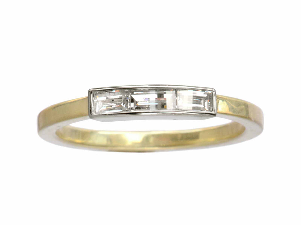 EB Bent Top Baguette Band (on white background)