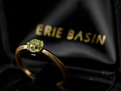 EB Greenish-Yellow Diamond Ring