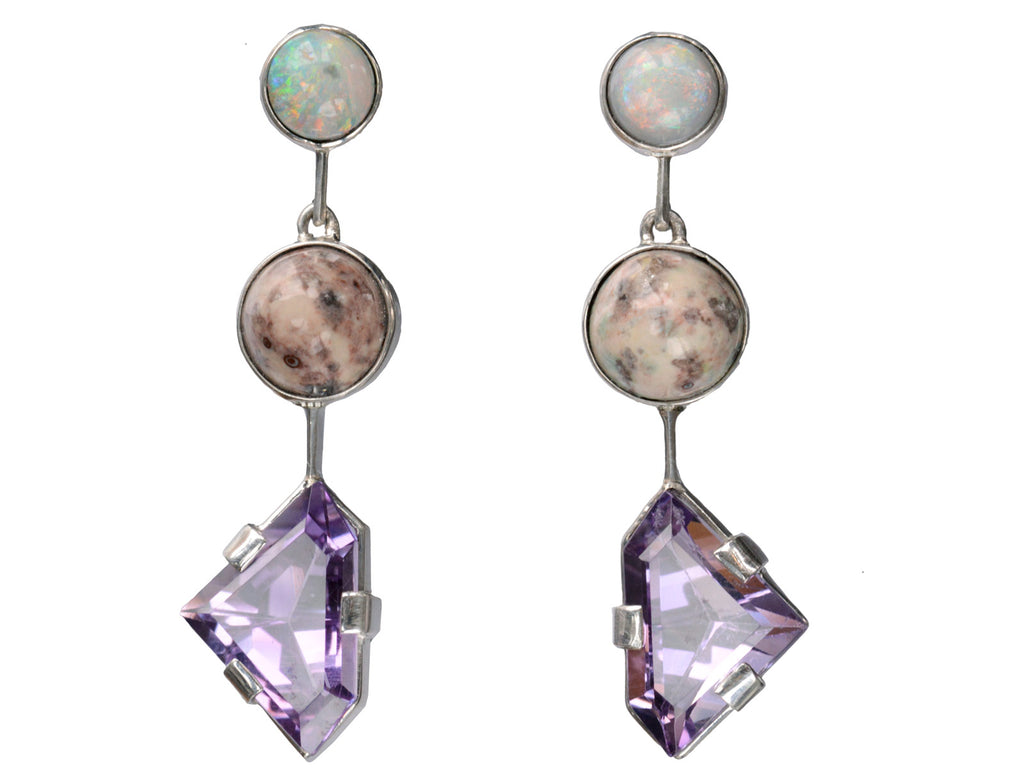 EB Amethyst & Opal Earrings (on white background)