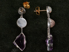 EB Amethyst & Opal Earrings