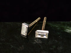 EB Rectangular Diamond Studs
