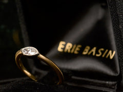 EB 0.35ct Old Cut Marquise Diamond Engagement Ring