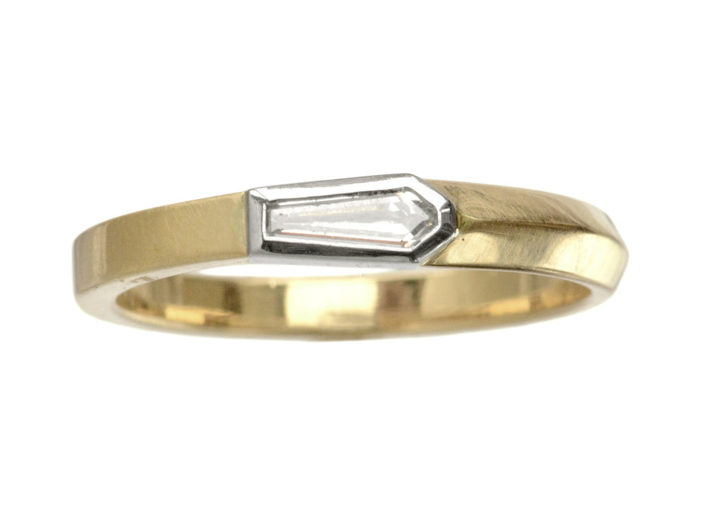 EB 0.19ct Asymmetrical Bullet Ring (on white background)