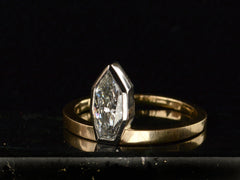 thumbnail of EB Diamond Rowboat Ring (side view)