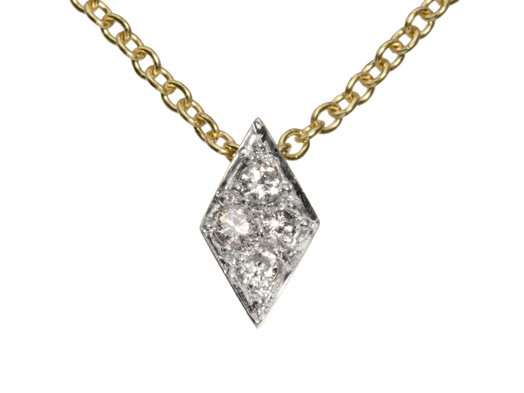 EB Diamond Lozenge Necklace (on white background)