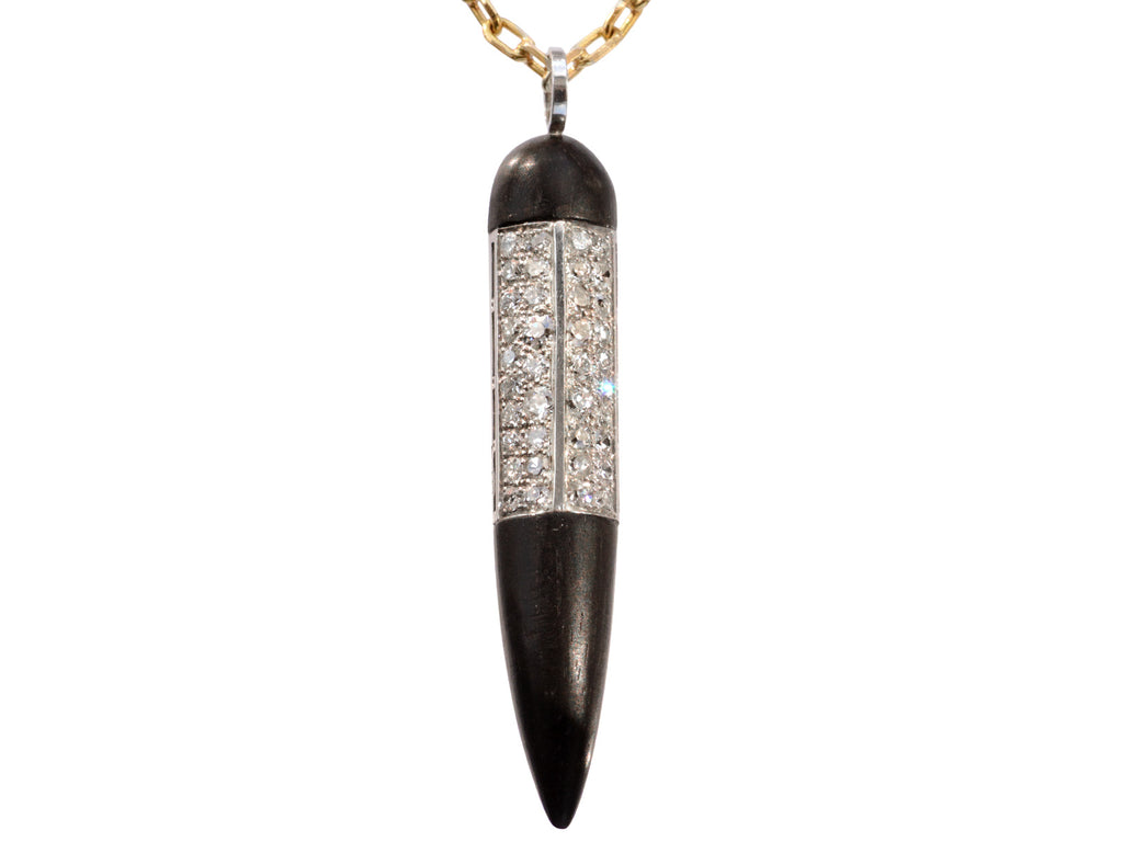 EB Ebony & Diamond Pendant (on white background)