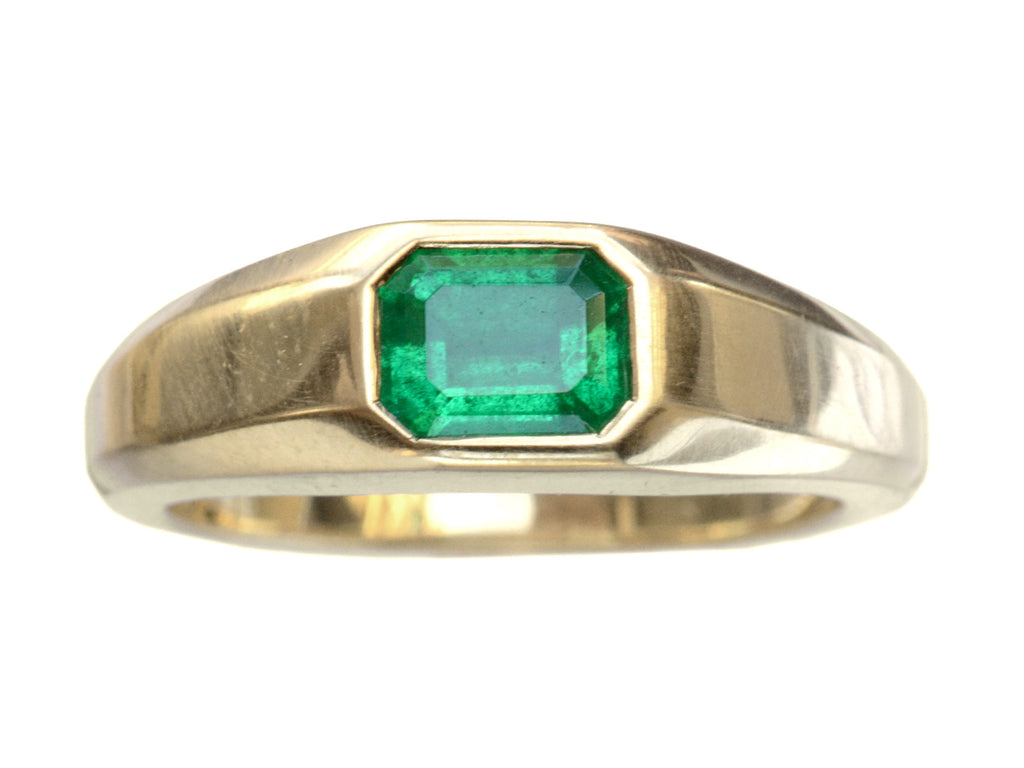 EB Emerald Signet Ring (on white background)