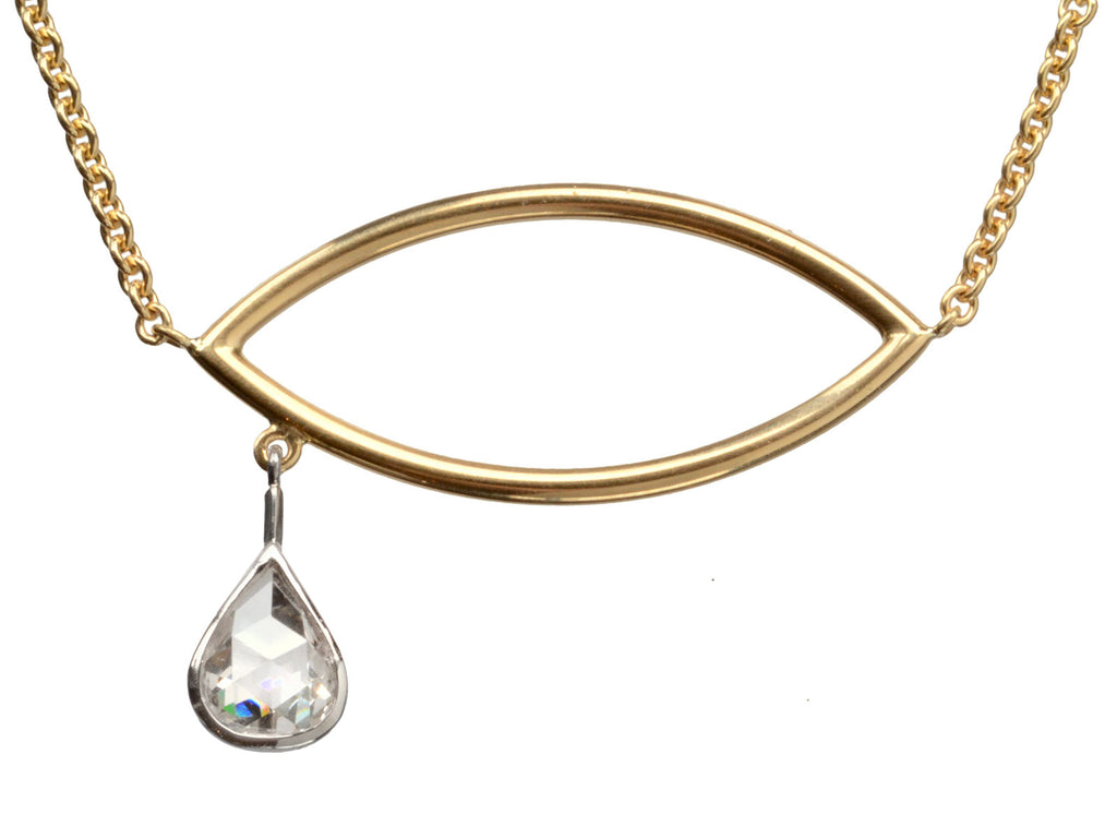 EB Diamond Tear Necklace (on white background)