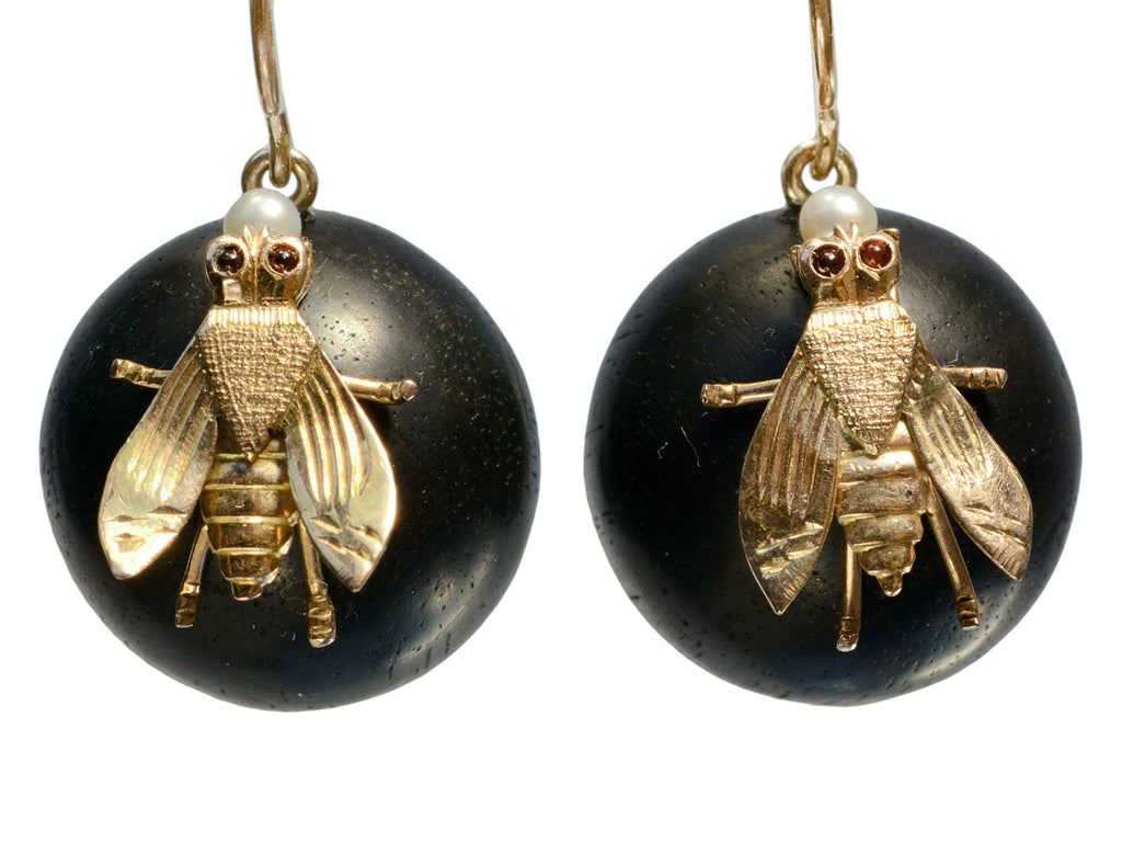 EB Modern Ebony Fly Earrings (on white background)