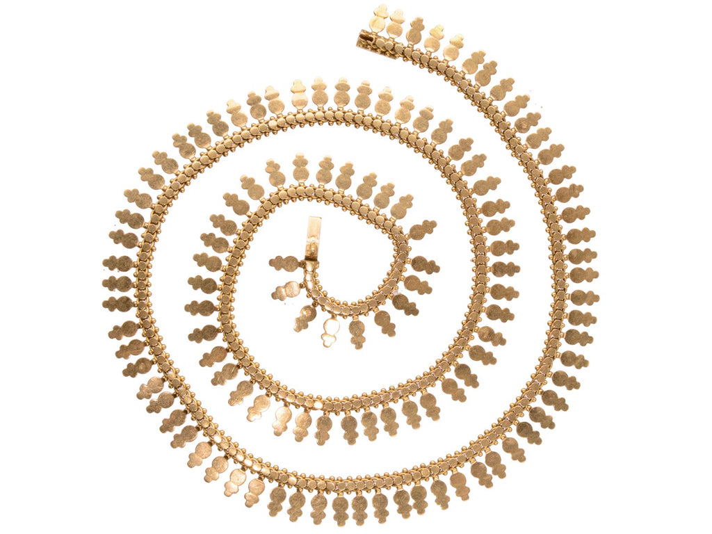 c1890 French Gold Collar (on white background)