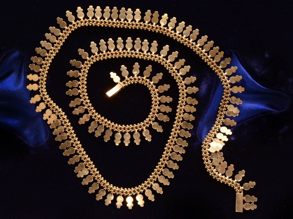 c1890 French Gold Collar (on black background)