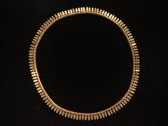 c1890 French Gold Collar (profile view)