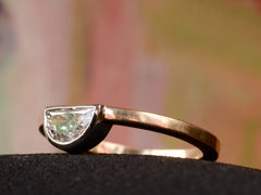 EB Half Moon Diamond Ring