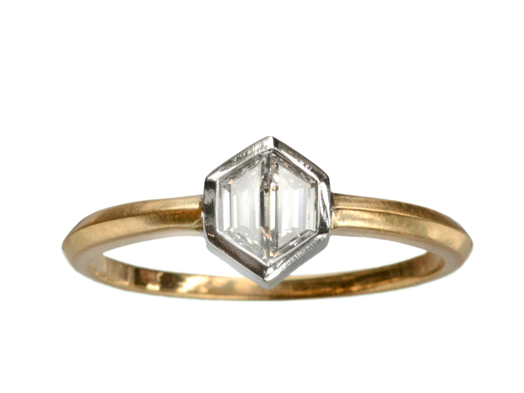 EB Hexagonal Diamond Ring (on white background)