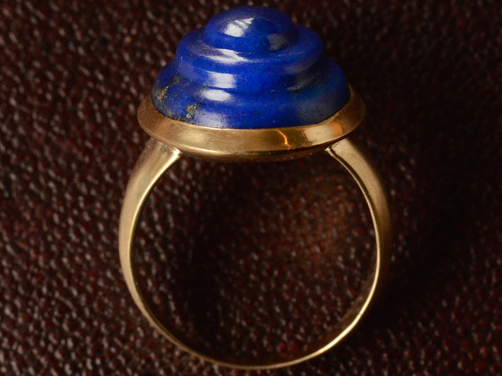 EB Carved Lapis Lazuli Ring