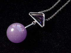 thumbnail of EB Violet Necklace (backside view)