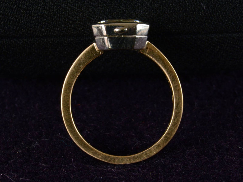 EB Diamond Locket Ring (profile view)