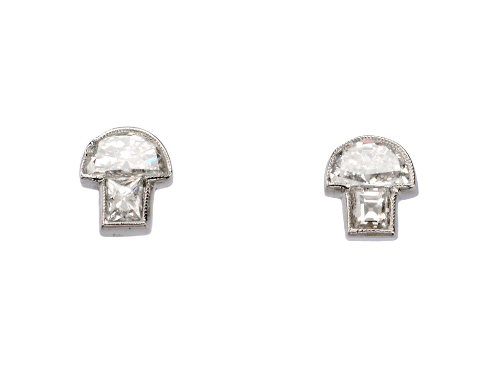 EB Diamond Mushroom Studs (on white background)