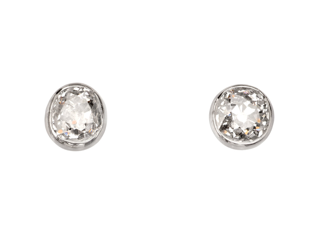 EB 0.90ctw Old Mine Cut Diamonds (on white background)