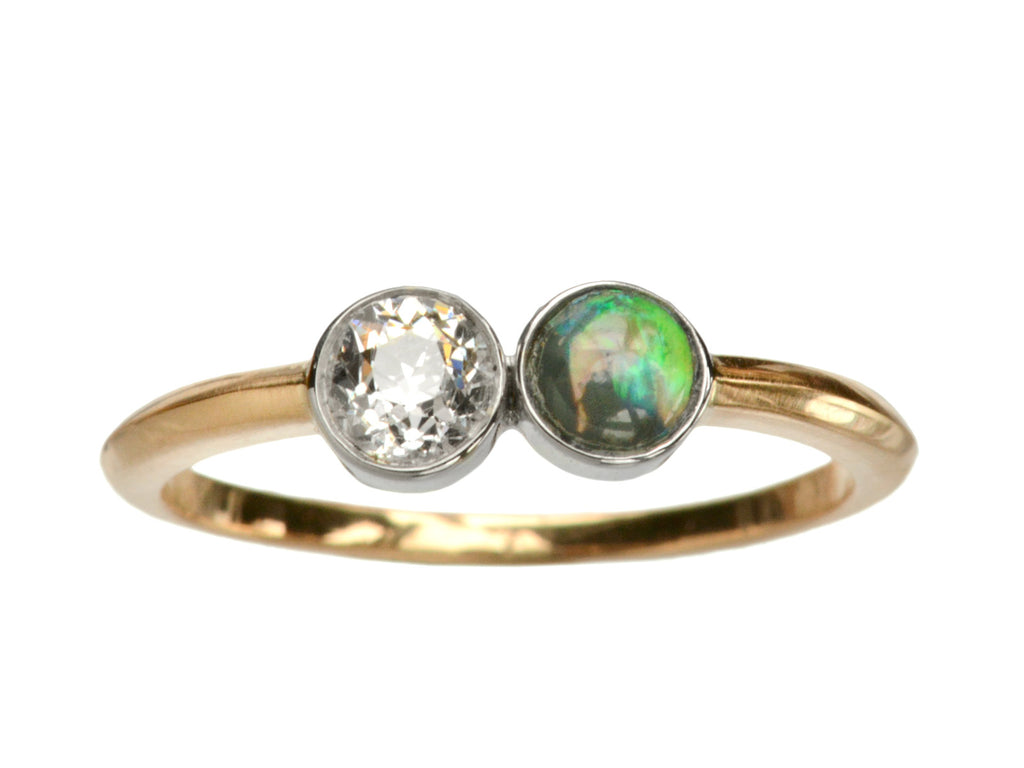 EB Diamond & Opal Ring (on white background)