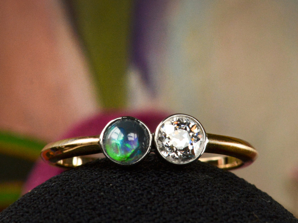 EB Diamond & Opal Ring