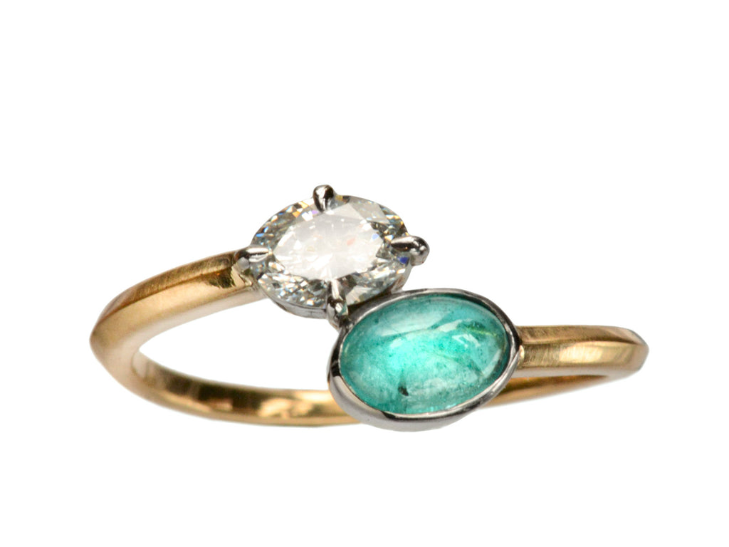 EB Paraiba & Diamond Ring (on white background)