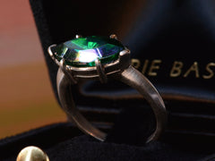 thumbnail of EB Peacock Marquise Ring (profile side)