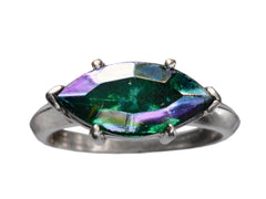 thumbnail of EB Peacock Marquise Ring (on white background)