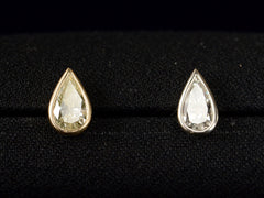 EB Mismatched Pear Diamond Studs