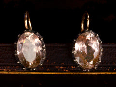 thumbnail of Oval Pink Paste Earrings (detail)