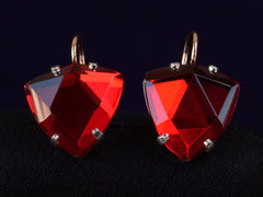 EB Foiled Red Earrings