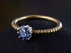 EB 0.76ct Montana Sapphire Ring (on black background)