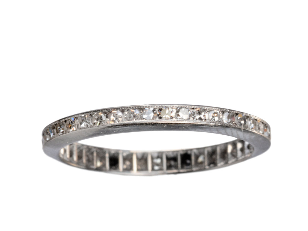 1930s Diamond Eternity Band (on white background)