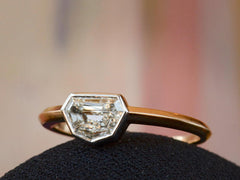 EB 0.56ct Heptagonal Diamond Engagement Ring