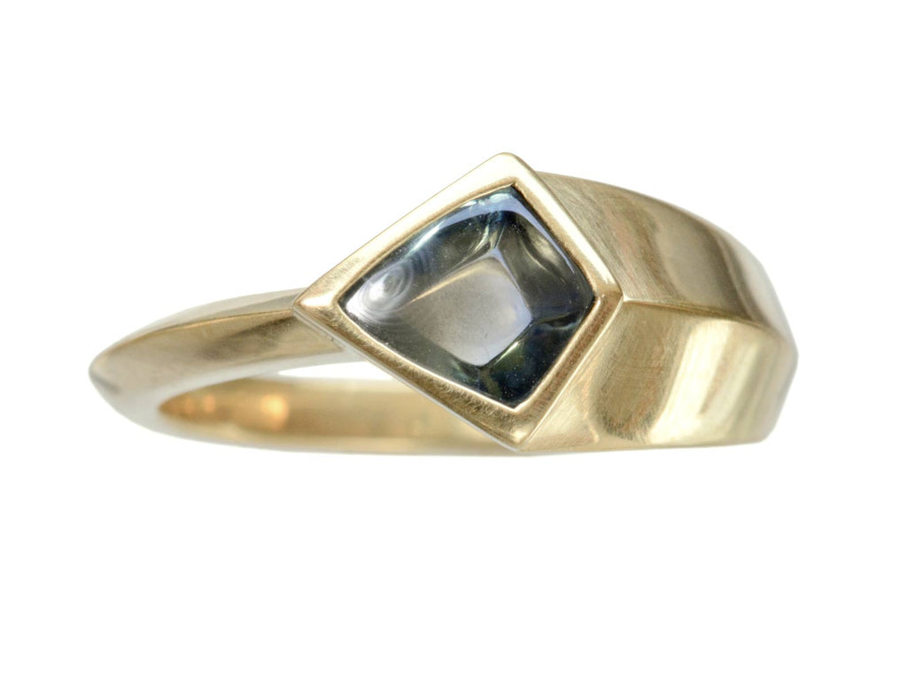 EB Sapphire Shield Ring (on white background)