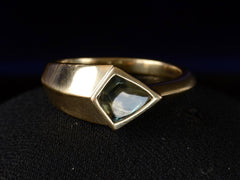 EB Sapphire Shield Ring