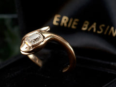EB 0.55ct Mine Cut Diamond Snake Ring