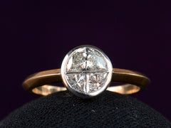 thumbnail of EB 3-Stone-Solitaire Ring (on black background)