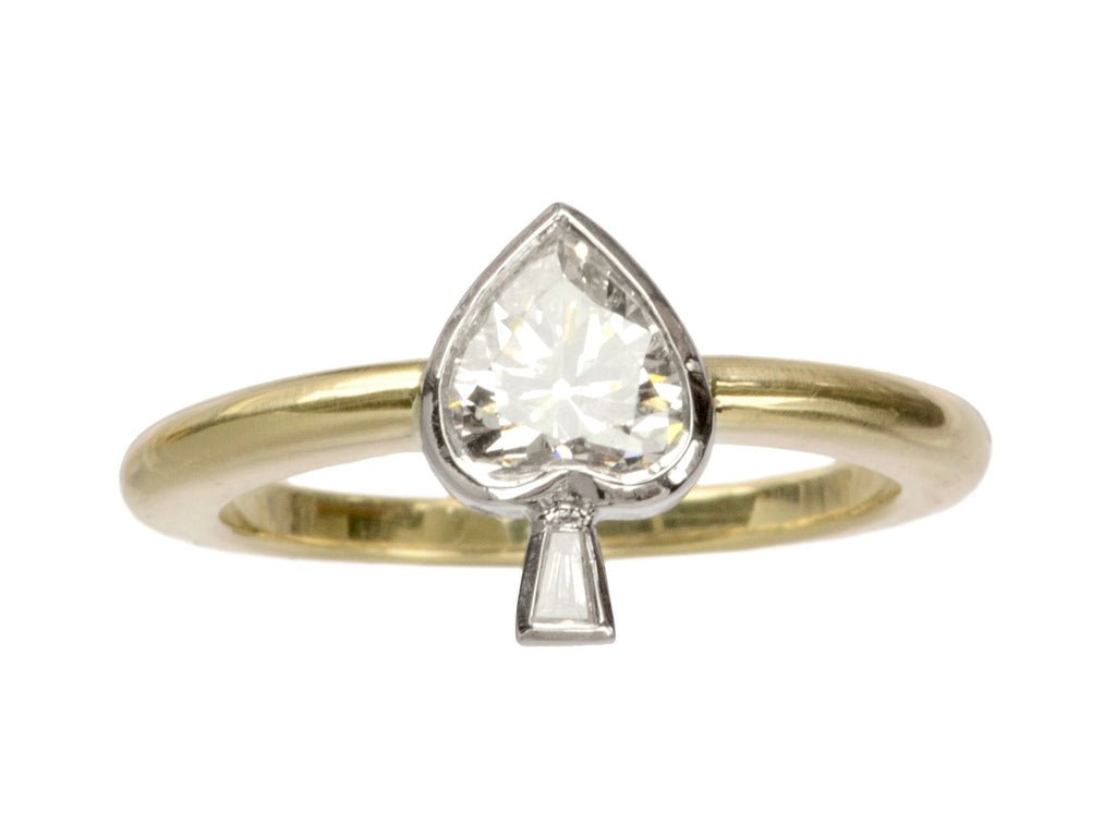 EB Diamond Spade Ring (on white background)
